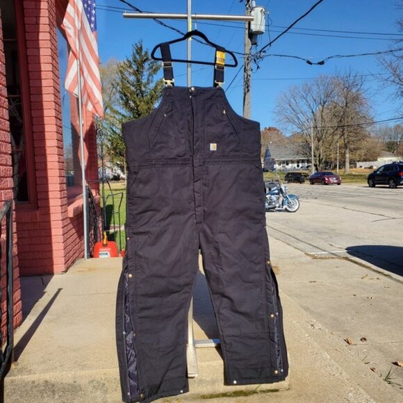 Carhartt Quilted Double Knee Bib Overalls Men's Size 3X Short NWOT Insulated - Picture 1 of 8